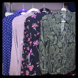 4 small Express Portofino shirts